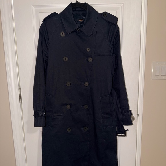 Comfort Stretch Long Trench Coat Size Small - Picture 4 of 4